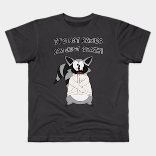 Crazy Cute Raccoon Kids T-Shirt